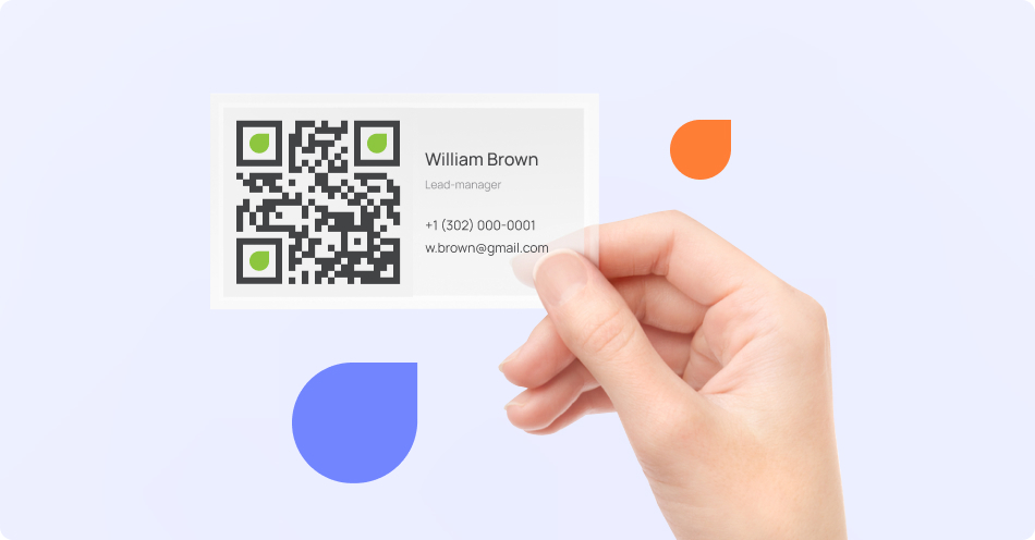 Link your QR code business card