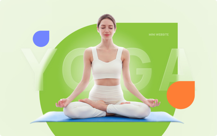 Mini website for yoga instructors